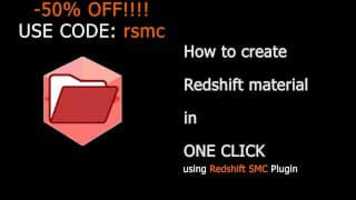 Free download [UPDATE] How to create Redshift Material in Cinema 4D in one click(fast) using plugin Redshift SMC video and edit with RedcoolMedia movie maker MovieStudio video editor online and AudioStudio audio editor onlin